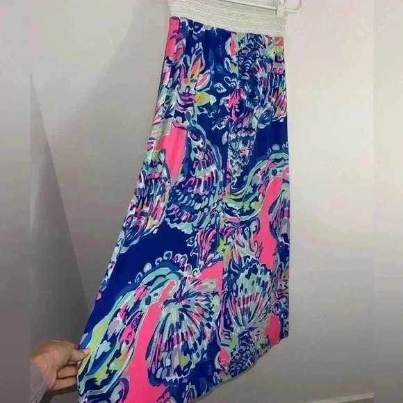 LILLY PULITZER NOLA BEACH MAXI SKIRT MULTI COASTAL RETREAT PINK small - Picture 9 of 10